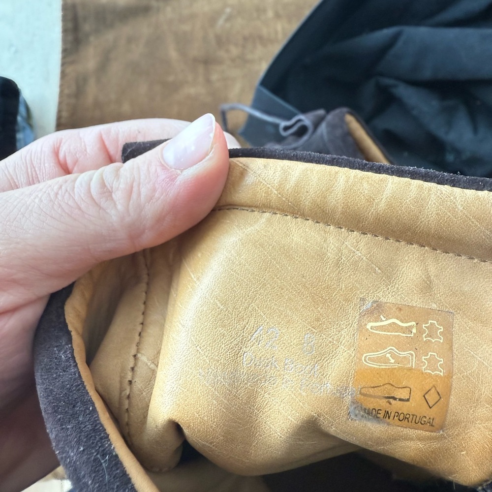 Brown Suede High-Top Sneakers - Picture 3 of 3
